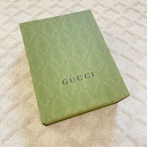 🍏Gucci Olive Green Patterned (EMPTY) Box